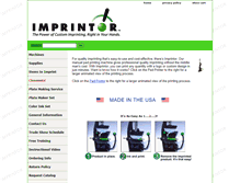 Tablet Screenshot of imprintor.com